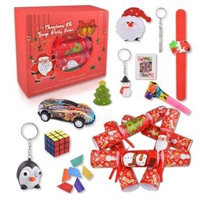 10 Pack Christmas No-Snap Party Table Favors Christmas Poppers